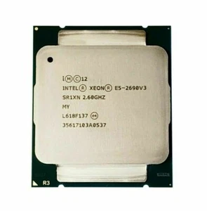 Intel Xeon E5-2690 V3 2,60 GHz CPU Processors 12 Cores 24 Threads SR1XN 135 W - Picture 1 of 3