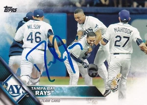 DESMOND JENNINGS SIGNED AUTO'D 2016 TOPPS CARD #537 TAMPA BAY RAYS METS - Picture 1 of 3