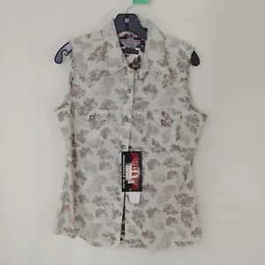 Brooks & Dunn by Panhandle Slim Women's Pearl Snap Vest Size Medium NWT - Picture 1 of 8