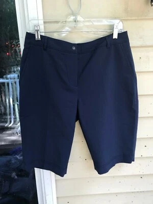 Cutter & Buck Annika Womens Bermuda Shorts Navy Blue Casual SIZE 6 - Image 1 of 3