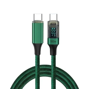 USB C Cable PD 100W Digital Display USB C to C Data Cord 0.5M/1M/2M Quick Charge - Picture 1 of 12