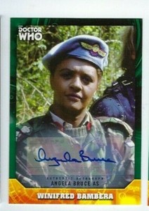 2017 Doctor Who Signature Series autograph Angela Bruce green 49/50