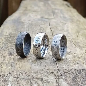 Anillo Viking Rune Acero Inoxidable Para Hombre Vintage Celta Nórdico Pagano Anillo Vintage - Imagen 1 de 21