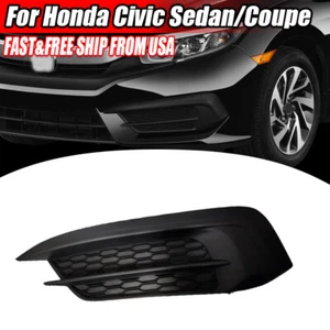 1x Left Driver Side Fog Lamp Light Cap Cover For 2016 2017 2018 Honda Civic - Bild 1 von 7