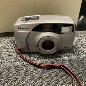 RETRO Polaroid PZ2001 Power Zoom 35mm Film Camera 35-70mm Lens - Silver WORKS - Picture 1 of 10