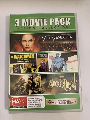 V for Vendetta / Watchmen / Sucker Punch (DVD, 3-Disc Set) Region 4 - Image 1 of 4