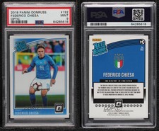 2018-19 Panini Donruss Rated Optic Federico Chiesa #192 PSA 9 MINT Rookie RC