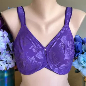 425 WACOAL 34DDD Purple Full Coverage Underwire Lined Soft Cup Bra #85567 - Picture 1 of 4