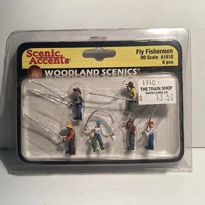 Woodland Scenics Scenic Accents Fly Fishermen Set A1910 New in Package - Picture 1 of 6