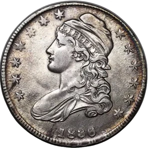 1836 Capped Bust Half Dollar, Choice About Uncirculated #X25 - Picture 1 of 2