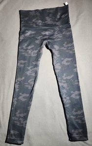 Spanx Leggings Damen Medium Grün Camouflage Pull On Stretch Cropped Gummizug Hüfte - Bild 1 von 16