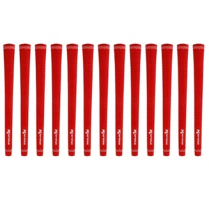 Karma Golf Velour Golf Rubber Swing Grips - RED - STANDARD Size x 13 GRIPS - Picture 1 of 2