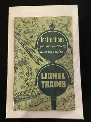LIONEL TRAINS 1951 ¡Instrucciones de montaje y operación manual/folleto!! Foto 1 de 4