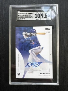 2020 Topps On Demand Rookie Prog. Bo Bichette RC Auto SP Blue #/49 SGC 9.5/10 - Picture 1 of 2
