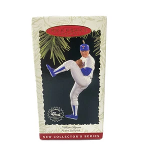 Nolan Ryan Christmas Ornament & Trading Card Hallmark MLB Texas Rangers 1996 - Picture 1 of 7