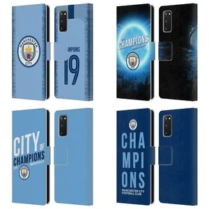 MAN CITY FC 2019 CHAMPIONS ÉTUI COQUE EN CUIR POUR SAMSUNG TÉLÉPHONES 1 - Photo 1 sur 10