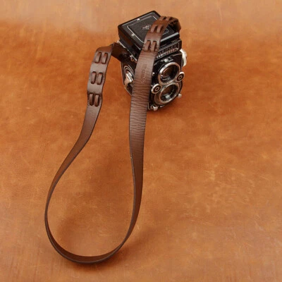Genuine Leather Camera Shoulder Neck Strap Adjustable for Rollei Rolleiflex TLR - Image 1 of 4