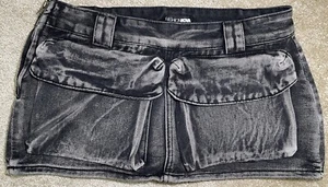 FashionNova denim Micro Mini Skort Small With Pockets - Picture 1 of 5
