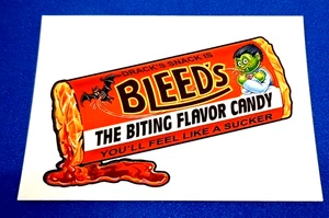 2019 Garbage Pail Kids Revenge Of The Oh "BLEED'S" Trick Or Treat #4 Sticker - Picture 1 of 2