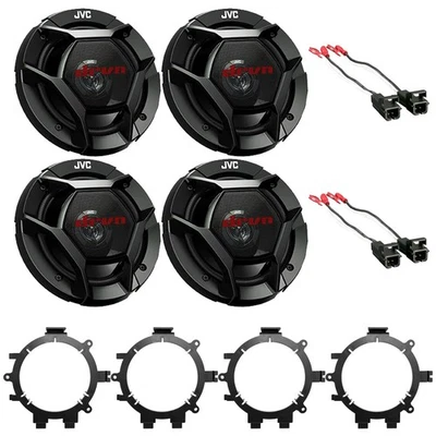 Altavoces de audio bidireccionales para automóvil 4x 6,5" 300 W máx. con arnés de altavoces y adaptadores de altavoces Foto 1 de 4