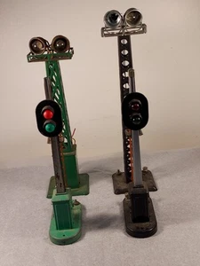 Vtg MTH/ Lionel / "DUAL FLOOD LIGHT TOWER"/ "SEARCH LIGHT"/ "TRAIN SIGNAL" Lot - Picture 1 of 12