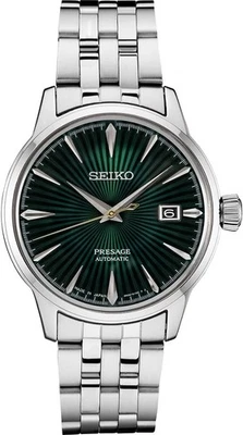 Seiko Presage Cocktail Time Automatic Green Dial Steel Men's Watch SRPE15 - Image 1 of 4