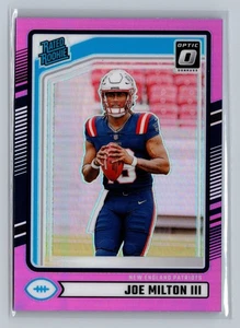 2024 Donruss #319 Joe Milton III Optic Rated Rookies Preview Pink - Picture 1 of 2
