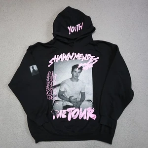 Shawn Mendes Hoodie Herren Large schwarz The Tour Jugend Kapuze Grafik Pullover Merch - Bild 1 von 15