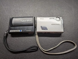 Nikon Coolpix S9 & Sony Cybershot Dsc-T1 Untested As Is For Parts - Picture 1 of 13