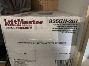 LiftMaster 8355W-267 1/2 HP AC Belt Drive Wi-Fi Garage Door Opener, New - Picture 1 of 3