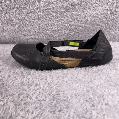 Zapatos sin cordones Ahnu Karma Latitude para mujer 7,5 negros de cuero Mary Jane Foto 1 de 4