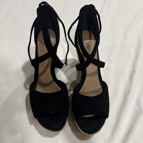 UGG Reagan sandalo nero da donna taglia US 8