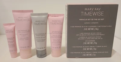 Mary Kay TimeWise On The Go 3D Miracle Set 4 Piece Set 089021  Normal to Dry NEW - Image 1 of 4