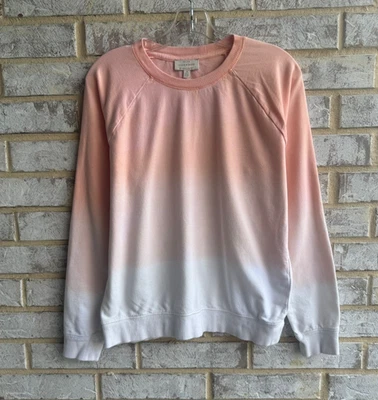 Lucky Brand Two Tone Long Sleeve Crewneck Sweatshirt Women's Size M - Image 1 of 4