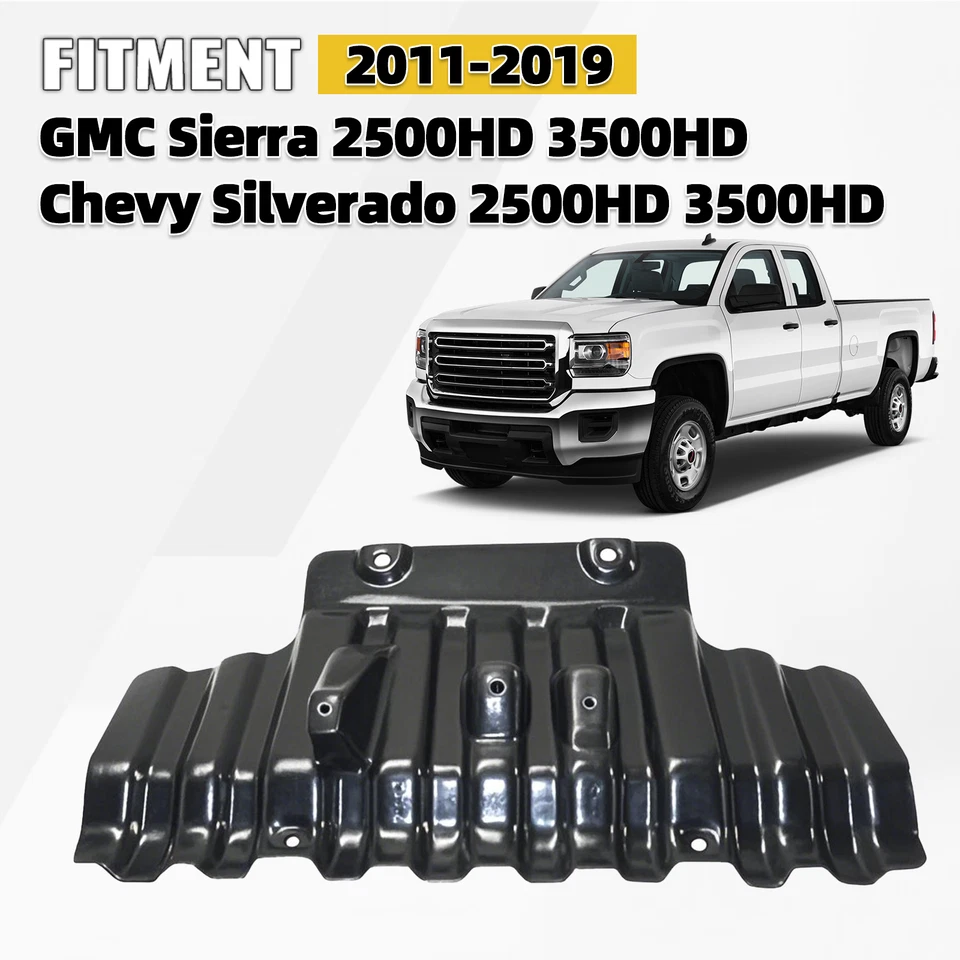 Engine Splash Shield For 2011-2019 GMC Chevrolet SILVERADO 2500HD 3500HD - Imagem 1 de 4