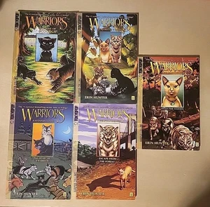 WARRIORS Manga Lot of 5 Books by Erin Hunter Tokyopop Warrior Cats Series - Picture 1 of 8