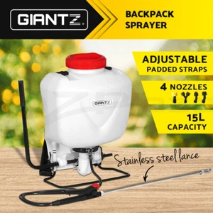 Giantz Weed Sprayer 15L Knapsack Backpack Pesticide Spray Fertiliser Farm Garden - Picture 1 of 11