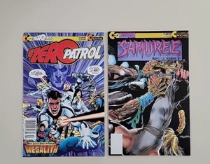 NEWSSTAND SEALED 2 MAGAZINE'S #1 Zero Patrol #2 Samuree Continuity Comics - Bild 1 von 13
