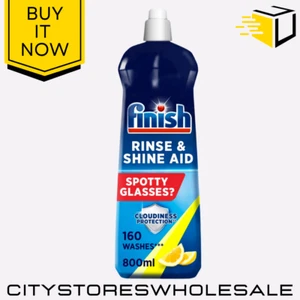Rinse Aid Lemon Sparkle Streak-Free Shine & Fast Drying Dishes 800ml Finish - Picture 1 of 5