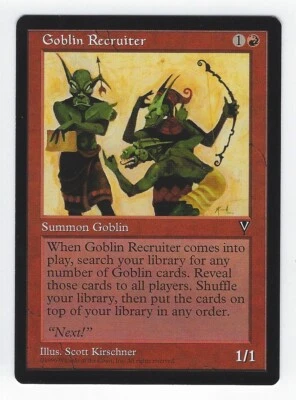 Goblin Recruiter MTG: Visions Uncommon - Image 1 of 2
