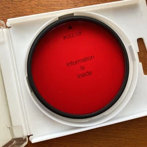 Hoya 72mm Red #25A Glass Lens Filter 72 mm 25A 25 A Black & White Film 72 Japan - Picture 1 of 5