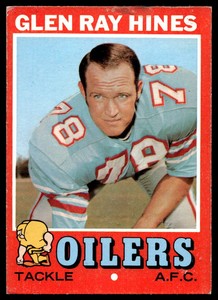 1971 Topps 219 Glen Ray Hines  Houston Oilers  Football Card
