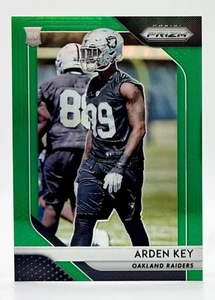 2018 Panini Prizm Green #267 Arden Key RC Oakland Raiders - Picture 1 of 2