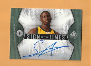 Saer Sene Seattle Supersonics AUTO 2006-07 SP Authentic /100 Theis Senegal 4N - Picture 1 of 2