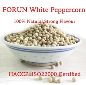 Grano de pimienta blanca (entero) recogido a mano FORUN 1 KG - alto contenido de piperina - grado 800 - Imagen 1 de 1