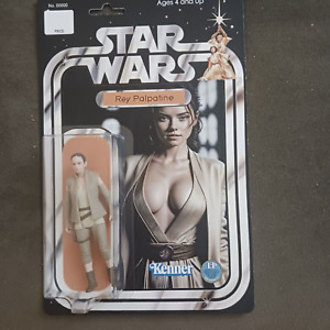 Custom Made Lot Star Wars Sexy Rey w/Cardback