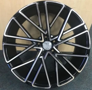 4 NEW VELOCITY WHEEL VW28-M 17X8 5X114.3 +38 BLK MACHINE WHEELS - Picture 1 of 1