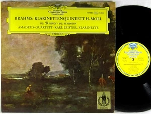 DGG TULIP 1967 Brahms LEISTER AMADEUS-QUARTETT Clarinet Quintet SLPM 139 354 VG+ - Imagen 1 de 3