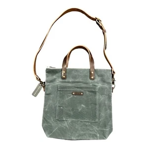 Red House 'The Book Bag' waxed canvas leather tote - Picture 1 of 4
