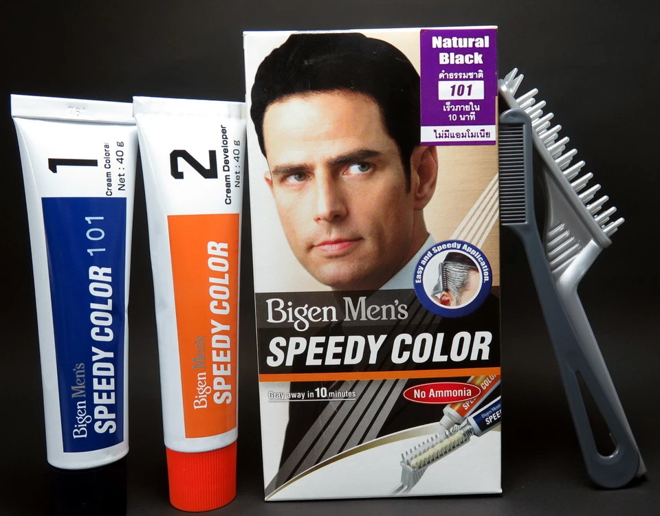 Крем Bigen Men Speedy Hair Color Black Natural 101 без аммиака  - Изображение 1 из 4